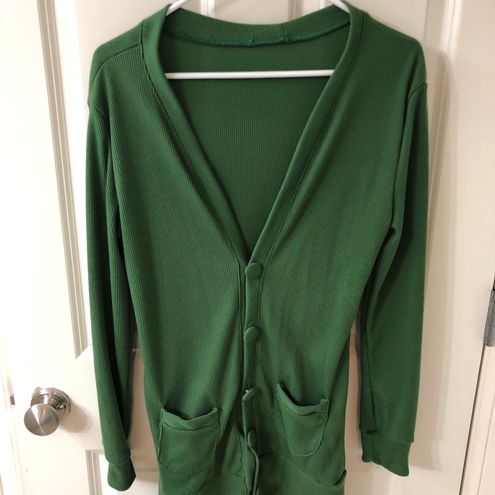 Long cardigan with big buttons